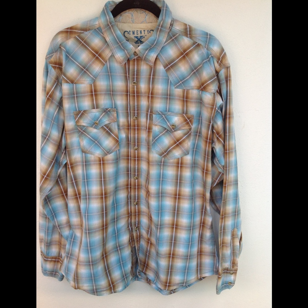 Twenty X Western Shirt with Pearl Snaps - Picture 1 of 4